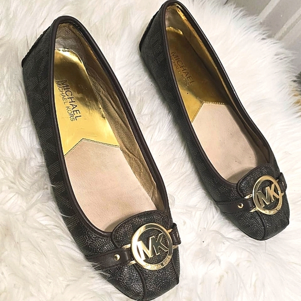 Micheal Kors Fulton Brown Slip On Loafers Size 8W✌️ - Picture 3 of 9
